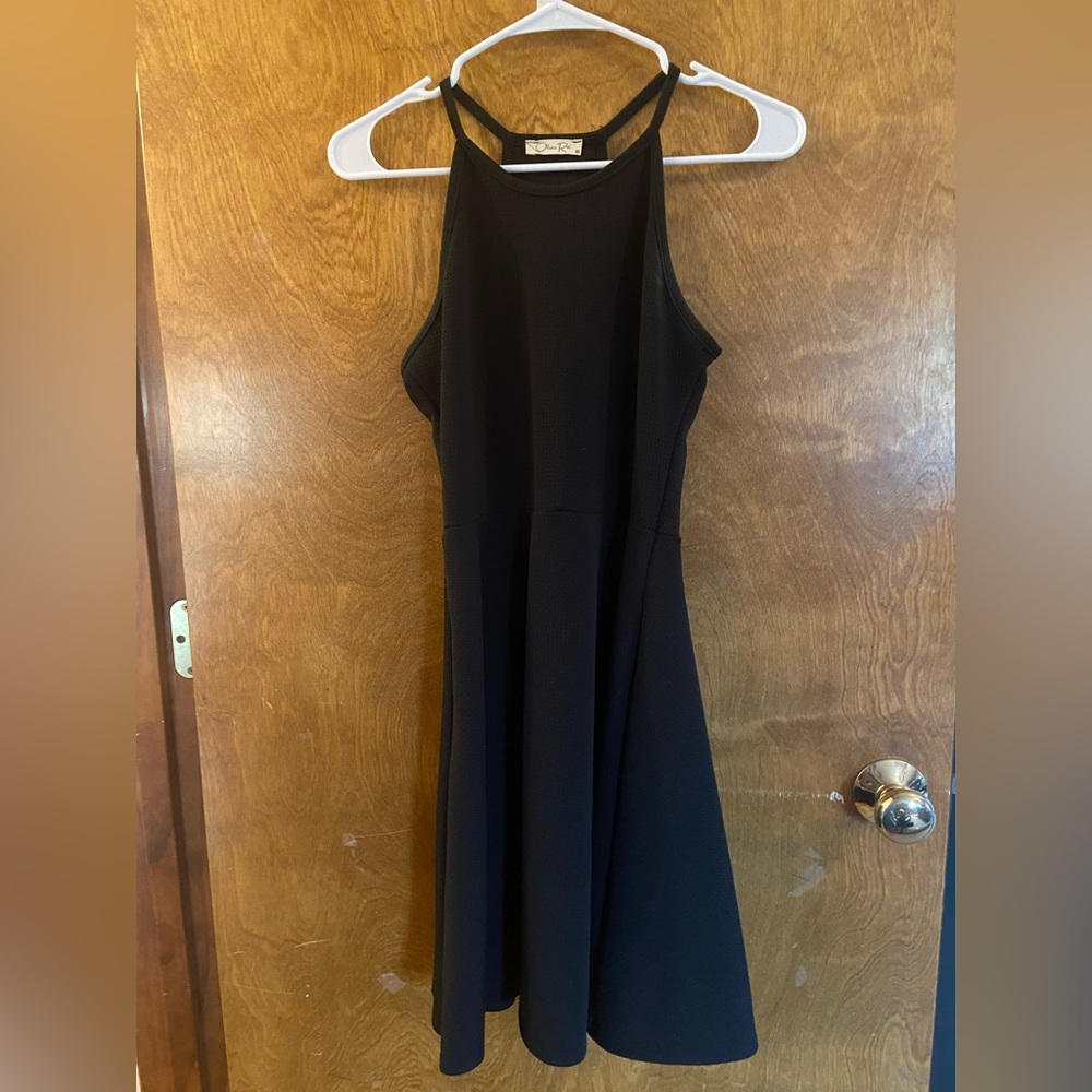 Olivia Rae Black Halter Sundress